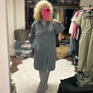 H&M Oversized Shacket Sz XS